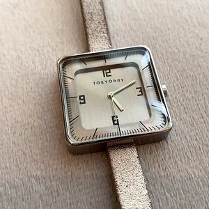 TokyoBay Pewter Square watch